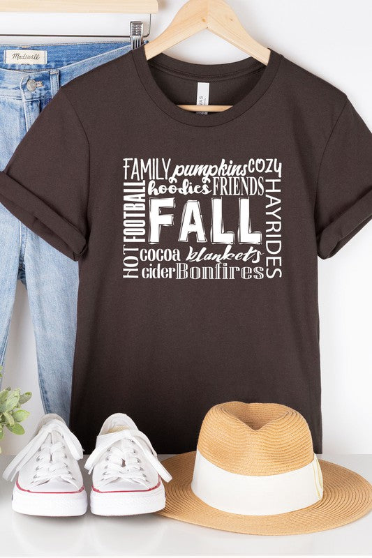 Fall Family Pumpkins Block Graphic Tee