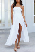 Load image into Gallery viewer, Ruched Off-Shoulder Maxi Dress
