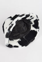 Load image into Gallery viewer, Cow Print Faux Fur Bucket Hat
