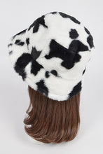 Load image into Gallery viewer, Cow Print Faux Fur Bucket Hat
