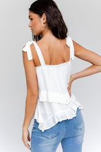 Load image into Gallery viewer, Sleeveless Asymmetrical Hem Line Tiered Top
