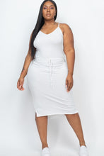 Load image into Gallery viewer, Plus Size Front Tied Ribbon Midi Dress
