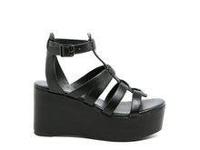 Load image into Gallery viewer, RAG&amp;CO WINDRUSH CAGE WEDGE LEATHER SANDAL
