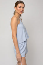 Load image into Gallery viewer, Sleeveless One Shoulder Layered Top Romper
