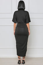 Load image into Gallery viewer, V neck plunge dress
