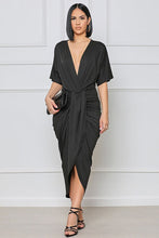 Load image into Gallery viewer, V neck plunge dress
