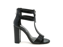 Load image into Gallery viewer, FELICITY Zip Up Croc Textured Sandals
