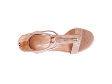 Load image into Gallery viewer, FELICITY Zip Up Croc Textured Sandals
