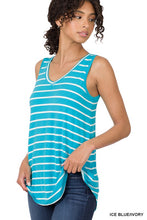 Load image into Gallery viewer, Stripe Sleeveless V-Neck Top
