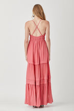 Load image into Gallery viewer, Shirred Ruffle Folded Detail Maxi Dress
