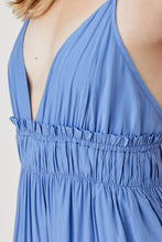 Load image into Gallery viewer, Shirred Ruffle Folded Detail Maxi Dress
