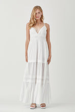 Load image into Gallery viewer, Shirred Ruffle Folded Detail Maxi Dress
