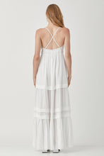 Load image into Gallery viewer, Shirred Ruffle Folded Detail Maxi Dress
