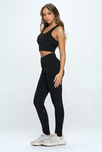 Load image into Gallery viewer, Women&#39;s Two Piece Activewear Set Cut Out Detail
