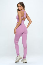 Load image into Gallery viewer, Women&#39;s Two Piece Activewear Set Cut Out Detail
