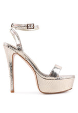 Load image into Gallery viewer, Queen Bee Rhinestone Heeled Sandals
