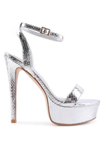 Load image into Gallery viewer, Queen Bee Rhinestone Heeled Sandals
