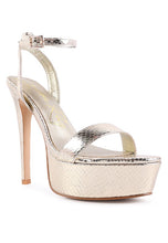 Load image into Gallery viewer, Queen Bee Rhinestone Heeled Sandals
