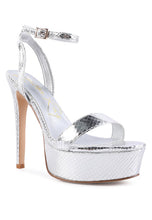 Load image into Gallery viewer, Queen Bee Rhinestone Heeled Sandals
