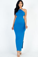 Load image into Gallery viewer, Tie Backless Split Thigh Maxi Dress
