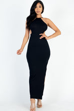 Load image into Gallery viewer, Tie Backless Split Thigh Maxi Dress
