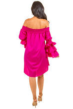 Load image into Gallery viewer, VIBRANT RUFFLED SLEEVE DRESS
