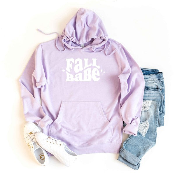 Fall Babe Wavy Stars Graphic Hoodie