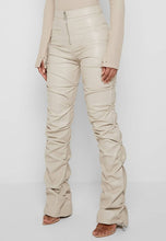 Load image into Gallery viewer, SAND LEATHER PANTS
