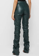 Load image into Gallery viewer, Green PU LEATHER PANTS
