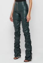 Load image into Gallery viewer, Green PU LEATHER PANTS
