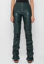 Load image into Gallery viewer, Green PU LEATHER PANTS
