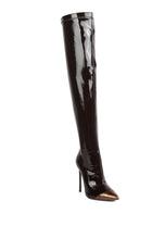 Load image into Gallery viewer, Chimes High Heel Patent Long Boots
