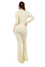 Load image into Gallery viewer, SEXY LONG CREAM MAXI JUMPSUIT
