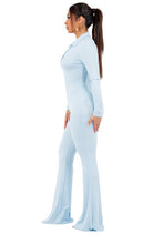 Load image into Gallery viewer, SEXY LONG SKY BLUE MAXI JUMPSUIT

