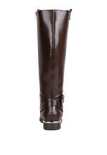 Load image into Gallery viewer, Renny Buckle Strap Embellished Calf Boots
