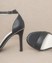 Load image into Gallery viewer, OASIS SOCIETY Dublin - Metal Stud Open Toe Heels
