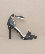 Load image into Gallery viewer, OASIS SOCIETY Dublin - Metal Stud Open Toe Heels
