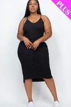 Load image into Gallery viewer, Plus Size Front Tied Ribbon Midi Dress
