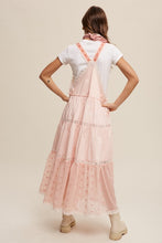 Load image into Gallery viewer, Laced and Tiered Romantic Overall Maxi Dress
