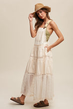 Load image into Gallery viewer, Laced and Tiered Romantic Overall Maxi Dress
