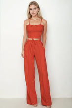 Load image into Gallery viewer, Bustier Cami Top &amp; Slant Straight Pants
