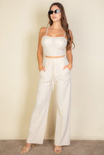 Load image into Gallery viewer, Bustier Cami Top &amp; Slant Straight Pants
