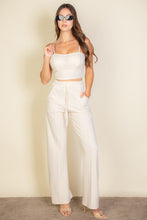 Load image into Gallery viewer, Bustier Cami Top &amp; Slant Straight Pants
