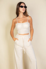 Load image into Gallery viewer, Bustier Cami Top &amp; Slant Straight Pants
