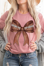 Load image into Gallery viewer, Coquette Football Bow Graphic T Shirts
