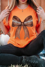 Load image into Gallery viewer, Coquette Football Bow Graphic T Shirts
