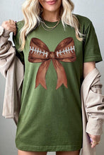 Load image into Gallery viewer, Coquette Football Bow Graphic T Shirts
