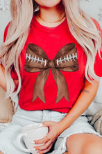 Load image into Gallery viewer, Coquette Football Bow Graphic T Shirts
