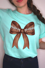 Load image into Gallery viewer, Coquette Football Bow Graphic T Shirts
