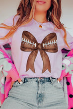 Load image into Gallery viewer, Coquette Football Bow Graphic T Shirts
